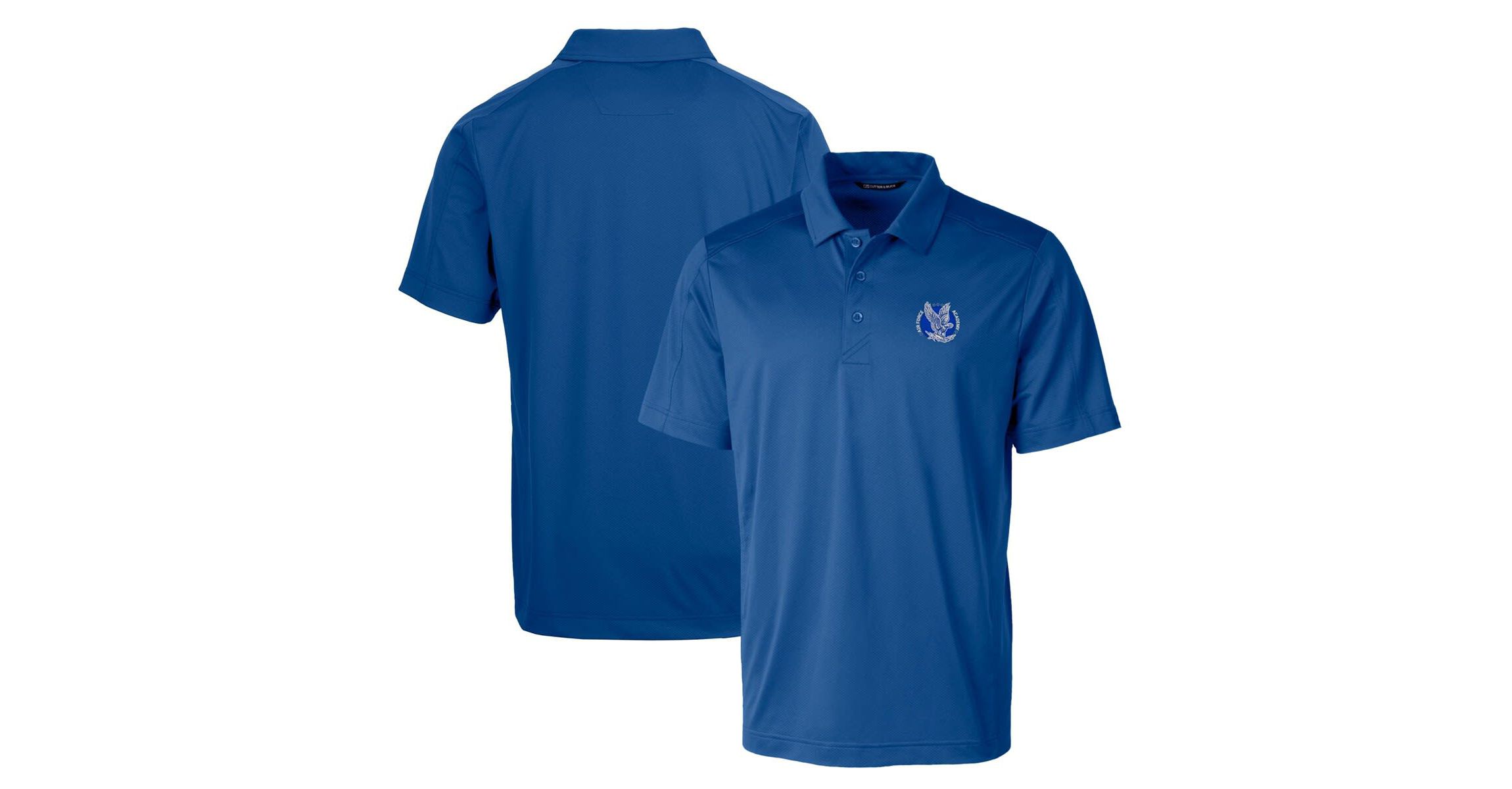 NCAA Air Force Falcons Primary Team Logo Prospect Textured Stretch Polo
