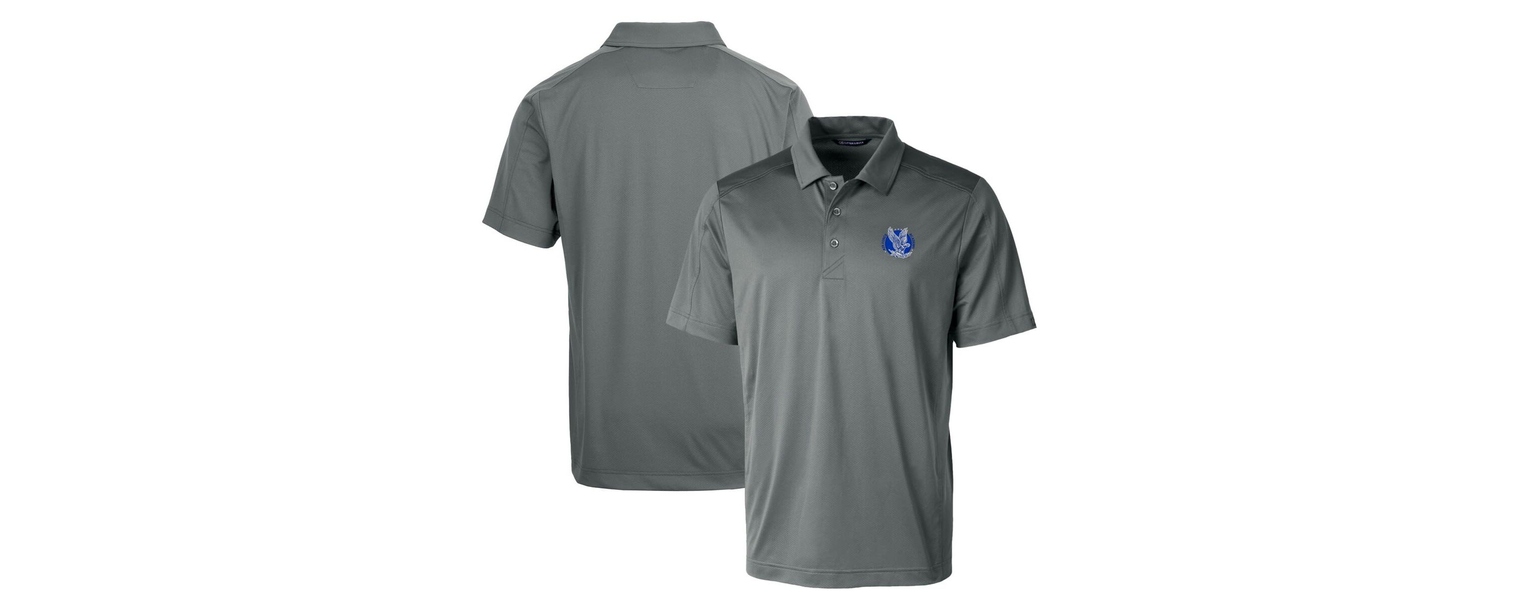 NCAA Air Force Falcons Primary Team Logo Prospect Textured Stretch Polo
