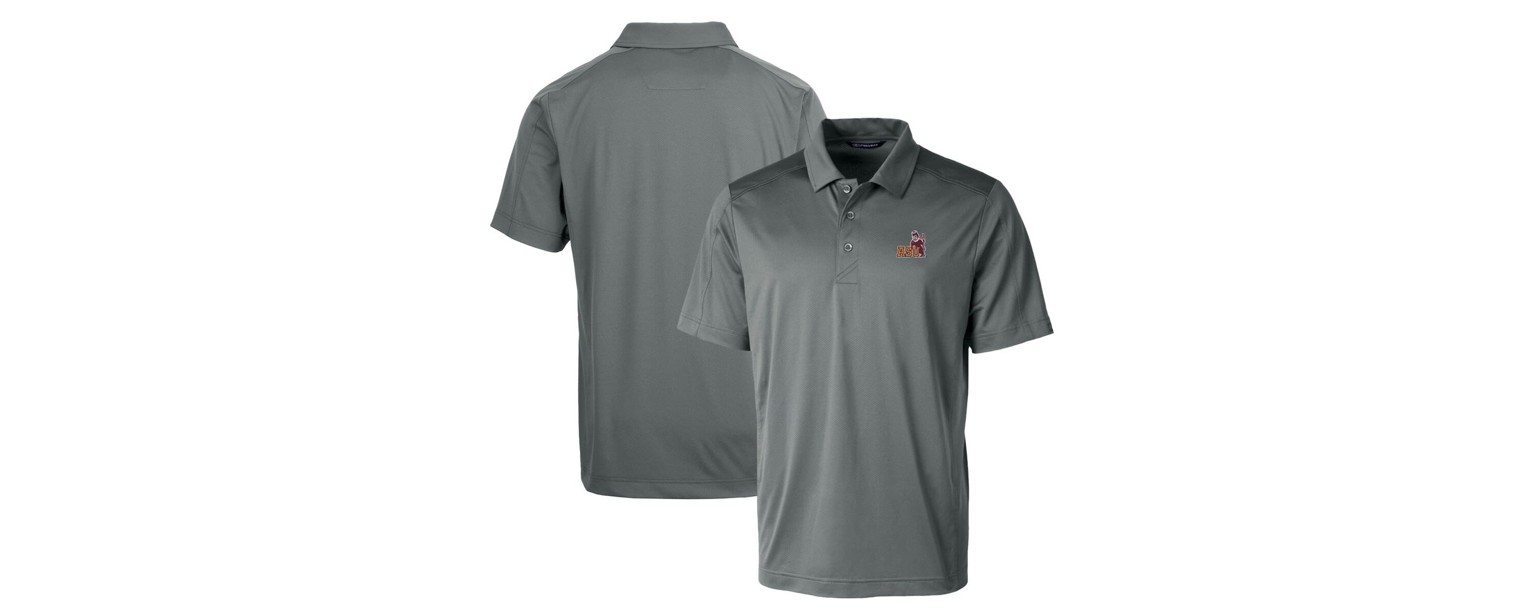 NCAA Arizona State Sun Devils Primary Team Logo Prospect Textured Stretch Polo