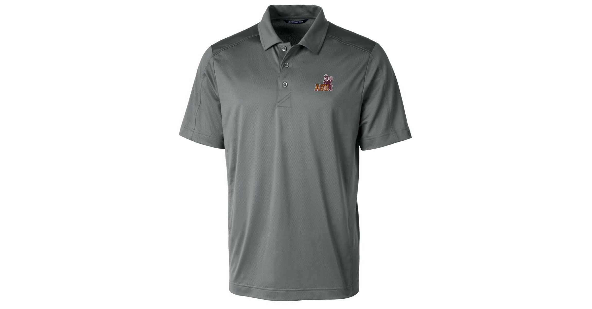 NCAA Arizona State Sun Devils Primary Team Logo Prospect Textured Stretch Polo