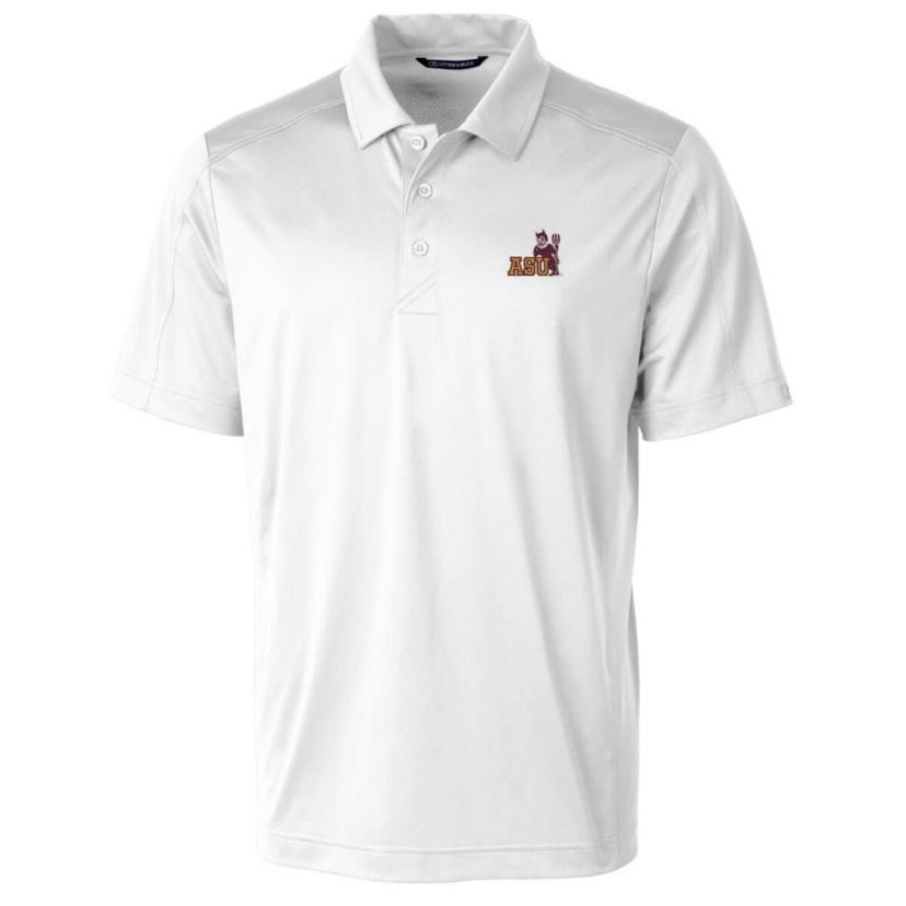 NCAA Arizona State Sun Devils Primary Team Logo Prospect Textured Stretch Polo