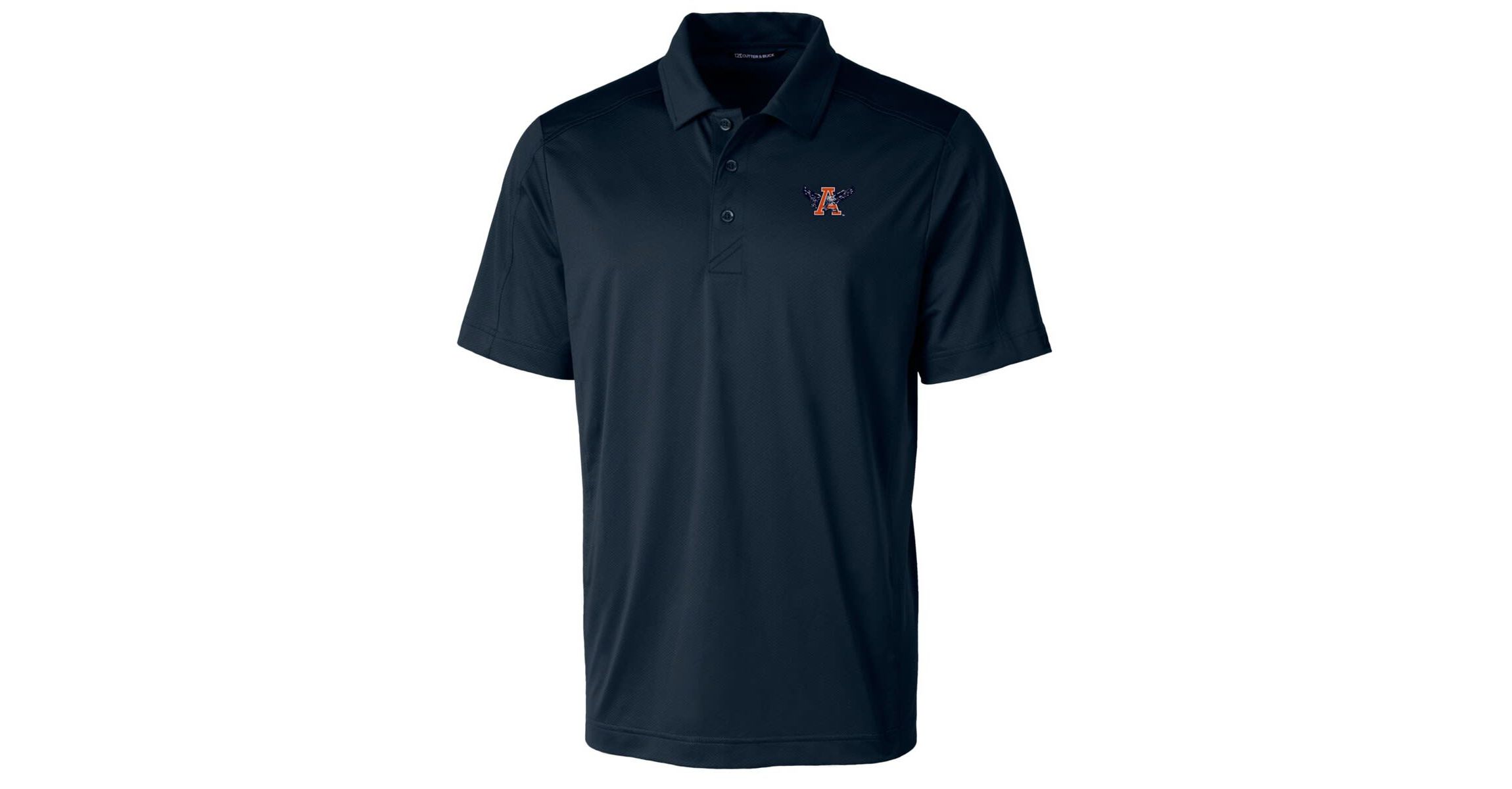 NCAA Auburn Tigers Primary Team Logo Prospect Textured Stretch Polo