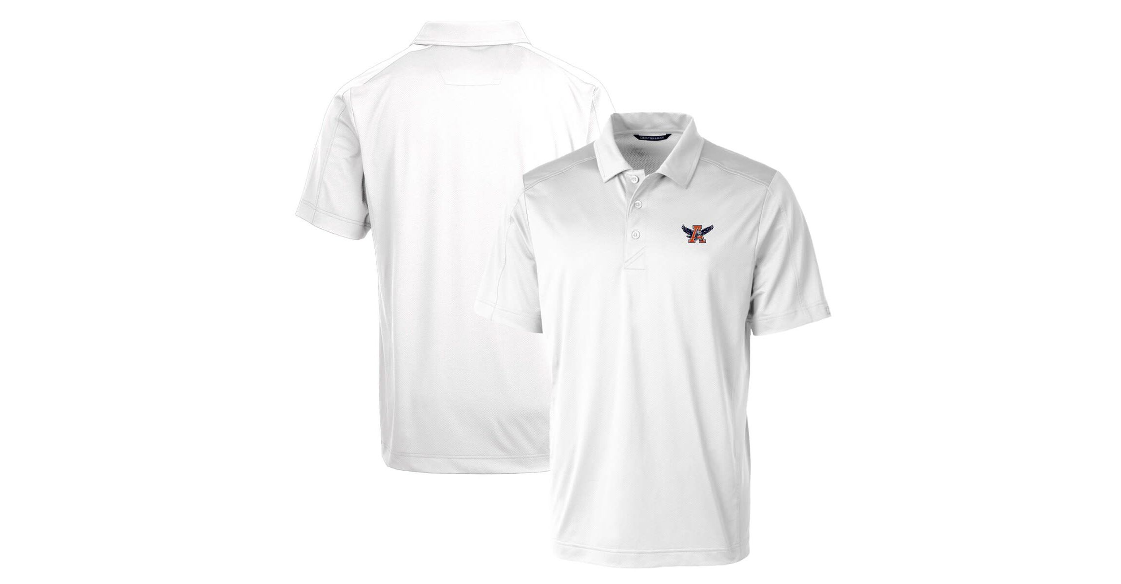 NCAA Auburn Tigers Primary Team Logo Prospect Textured Stretch Polo