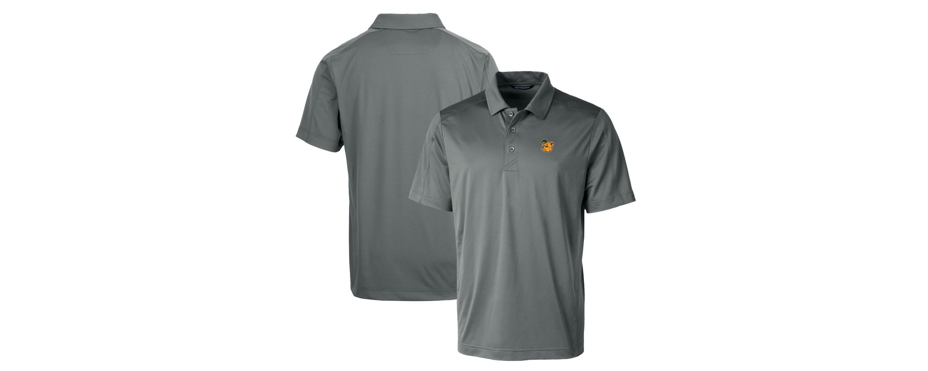 NCAA Baylor Bears Primary Team Logo Prospect Textured Stretch Polo