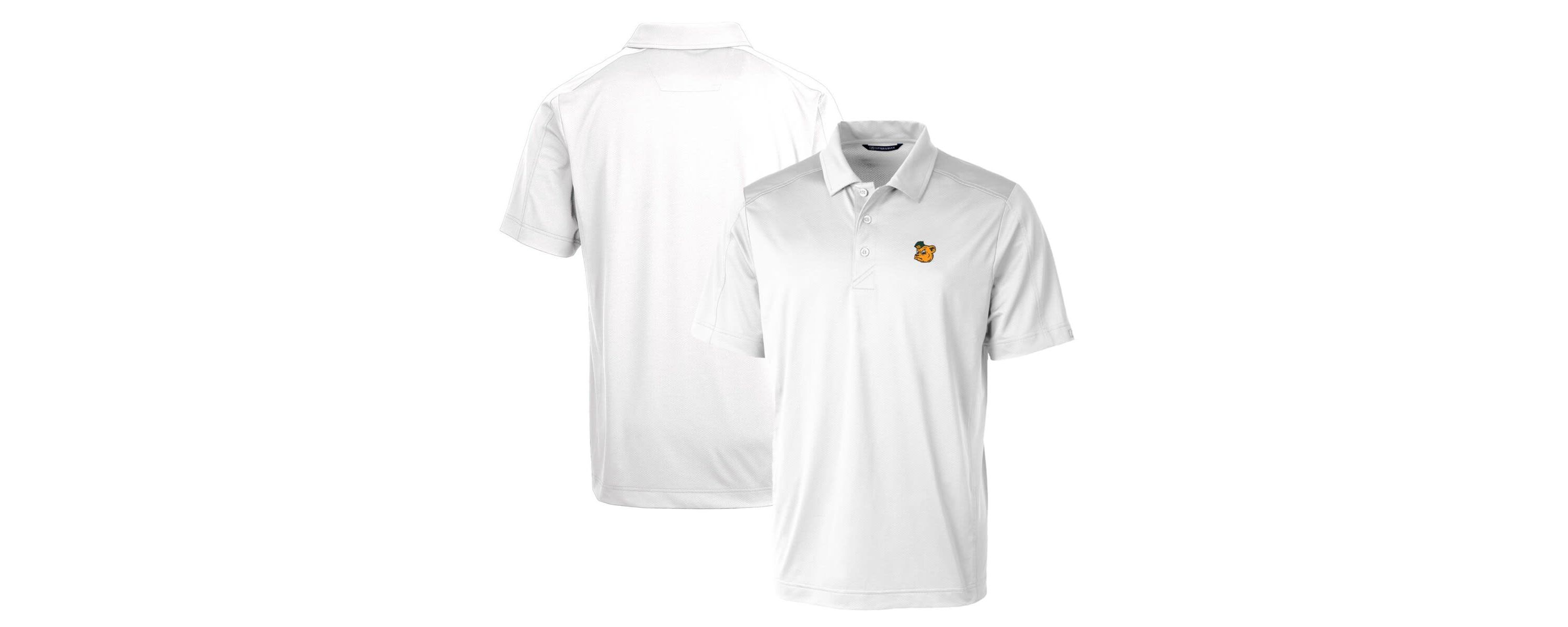NCAA Baylor Bears Primary Team Logo Prospect Textured Stretch Polo