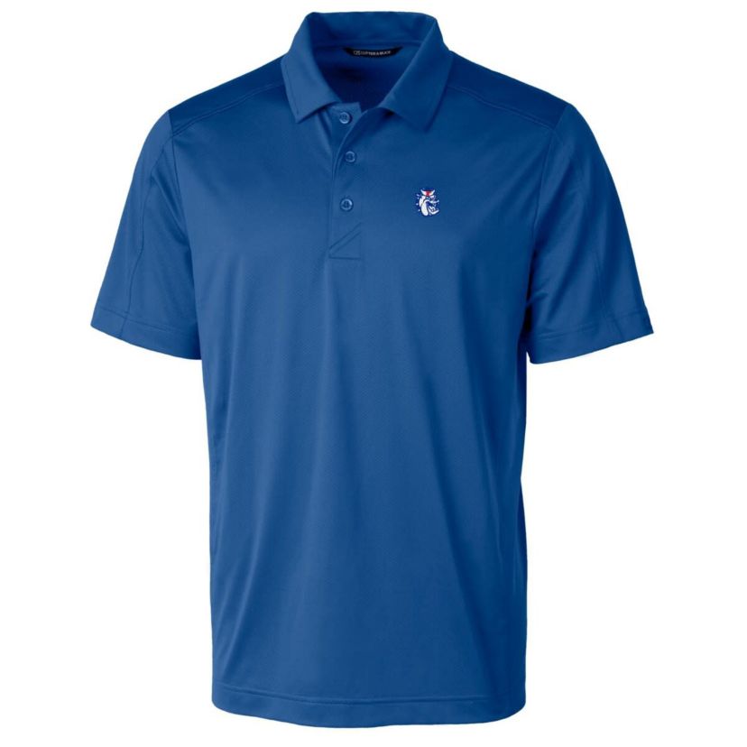NCAA Fresno State Bulldogs Primary Team Logo Prospect Textured Stretch Polo