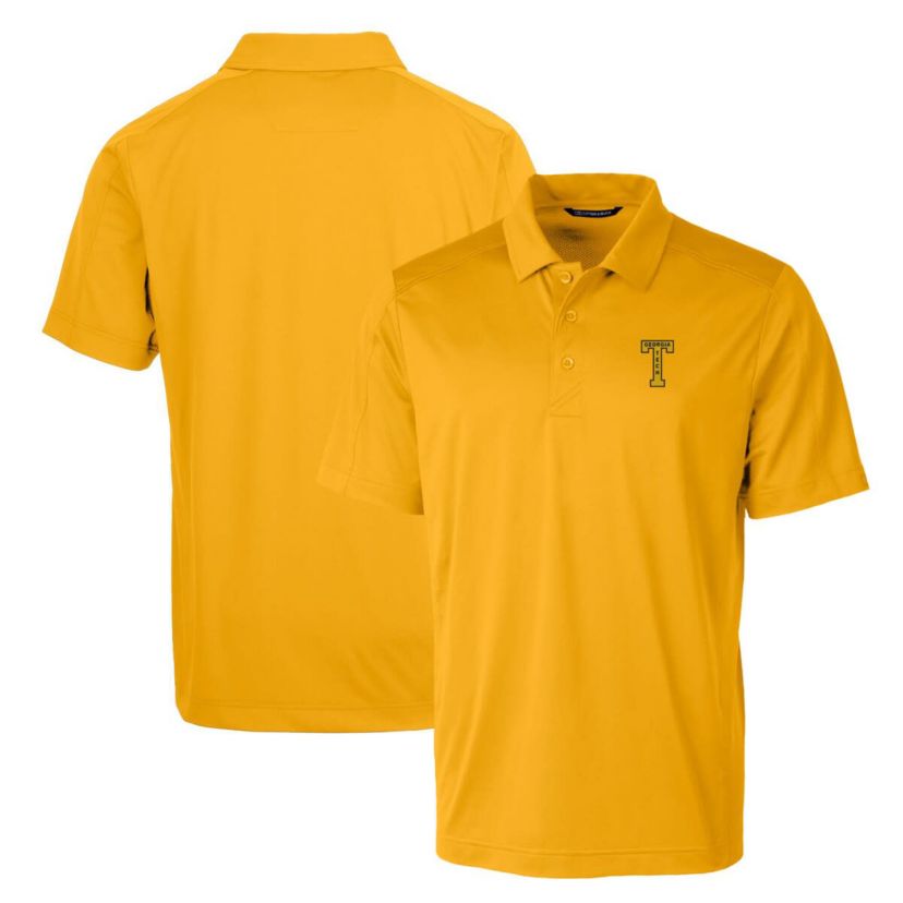 Georgia Tech Yellow Jackets NCAA Georgia Tech Jackets Primary Team Logo Prospect Textured Stretch Polo