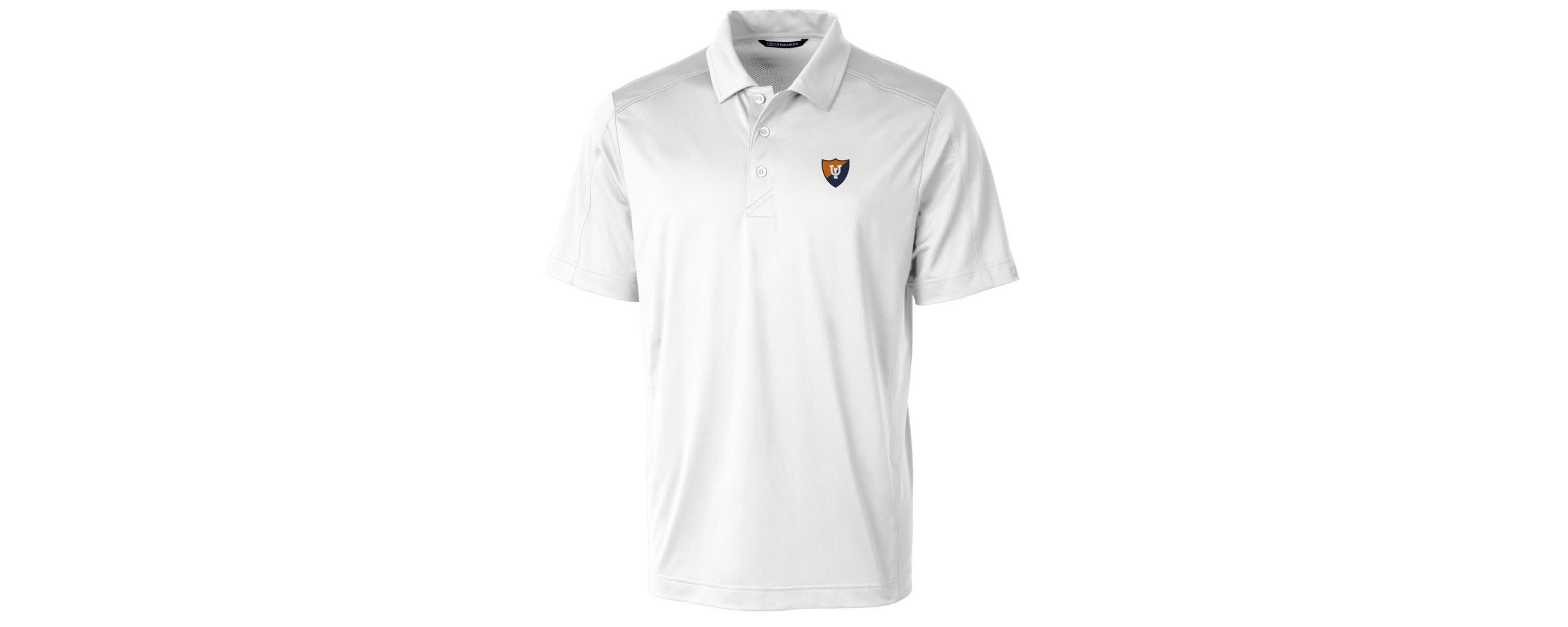 NCAA Illinois Fighting Illini Primary Team Logo Prospect Textured Stretch Polo