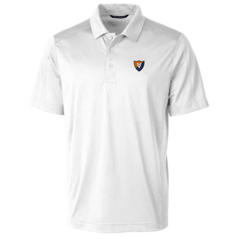 NCAA Illinois Fighting Illini Primary Team Logo Prospect Textured Stretch Polo