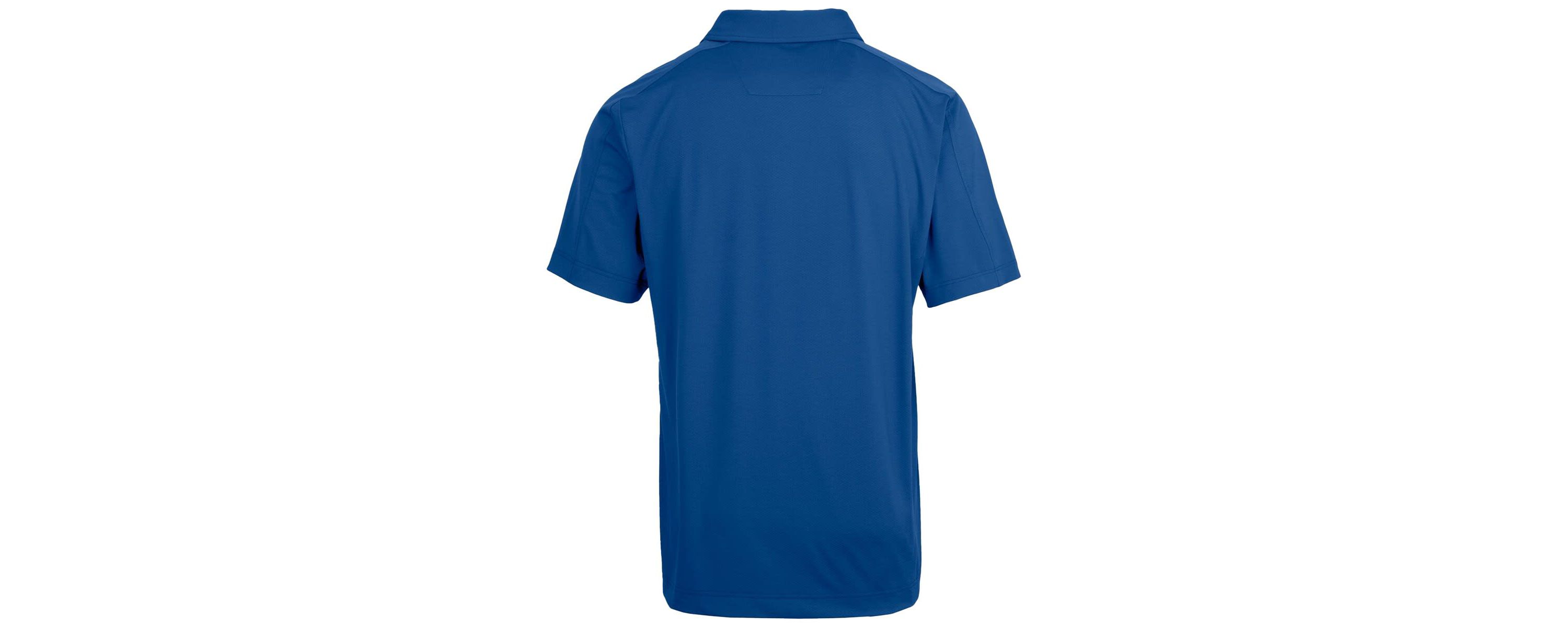NCAA Kansas Jayhawks Primary Team Logo Prospect Textured Stretch Polo