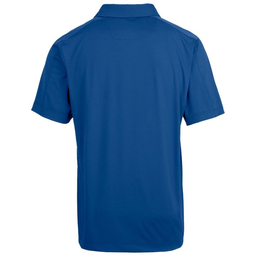 NCAA Kansas Jayhawks Primary Team Logo Prospect Textured Stretch Polo