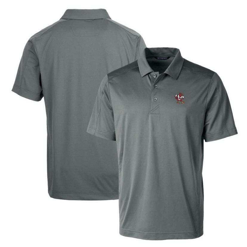 NCAA Louisville Cardinals Primary Team Logo Prospect Textured Stretch Polo