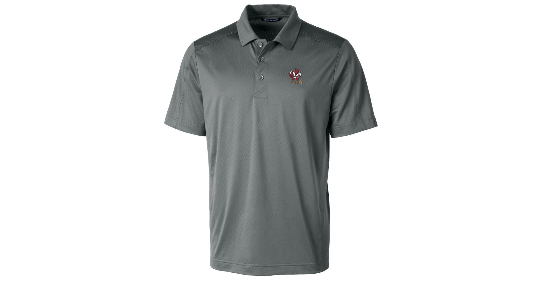 NCAA Louisville Cardinals Primary Team Logo Prospect Textured Stretch Polo