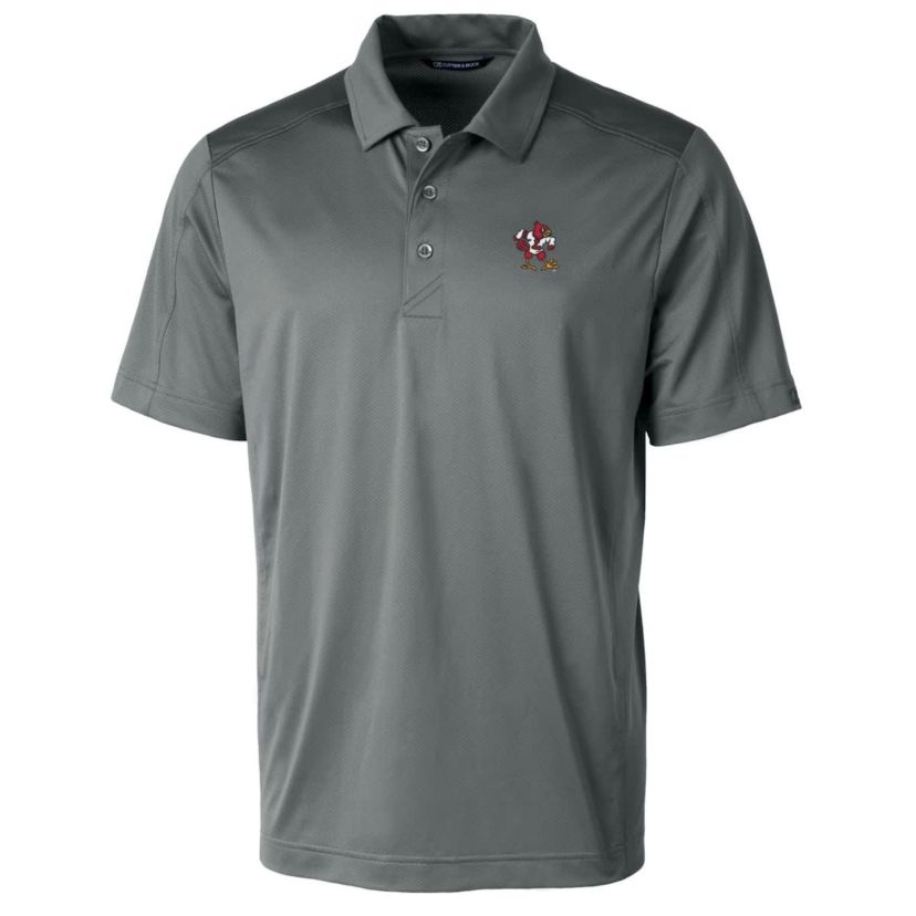 NCAA Louisville Cardinals Primary Team Logo Prospect Textured Stretch Polo