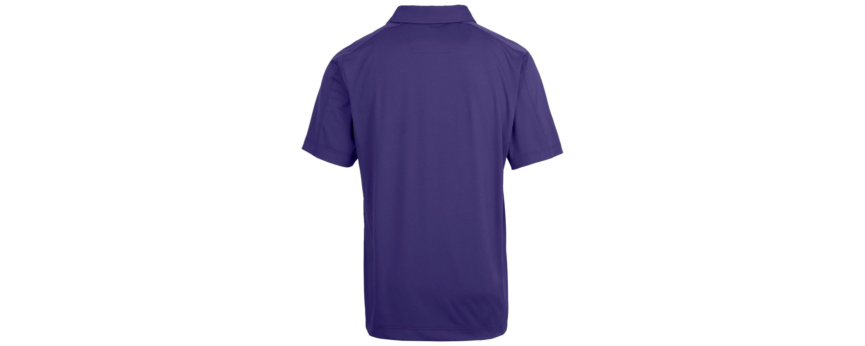 NCAA LSU Tigers Primary Team Logo Prospect Textured Stretch Polo