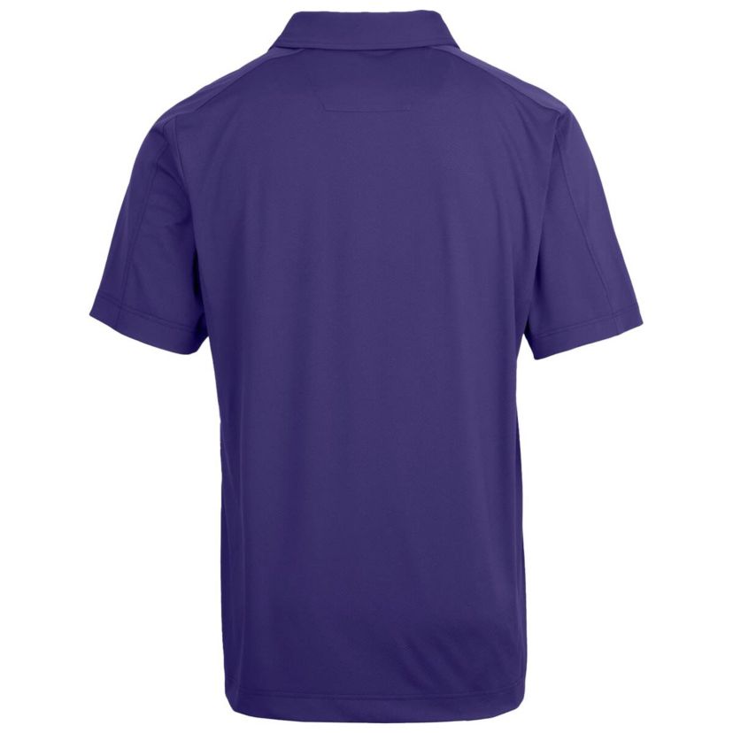 NCAA LSU Tigers Primary Team Logo Prospect Textured Stretch Polo