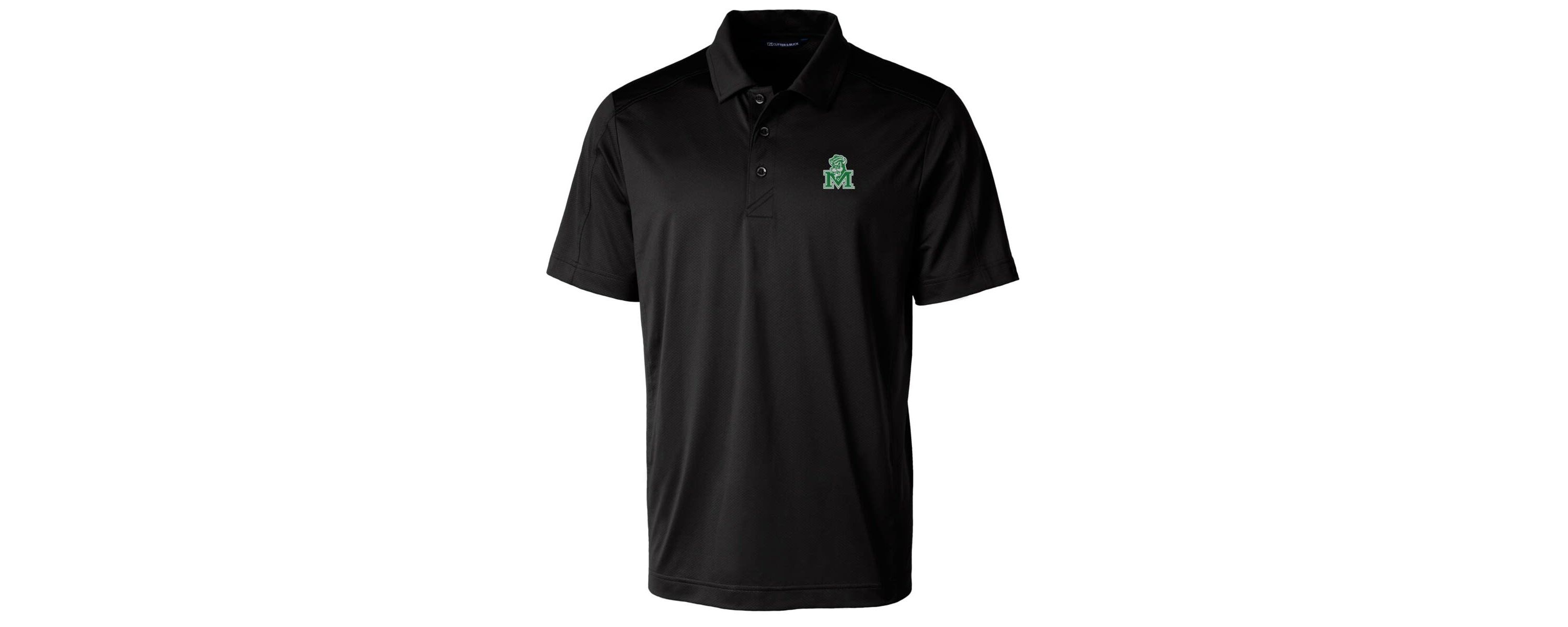 NCAA Marshall Thundering Herd Primary Team Logo Prospect Textured Stretch Polo