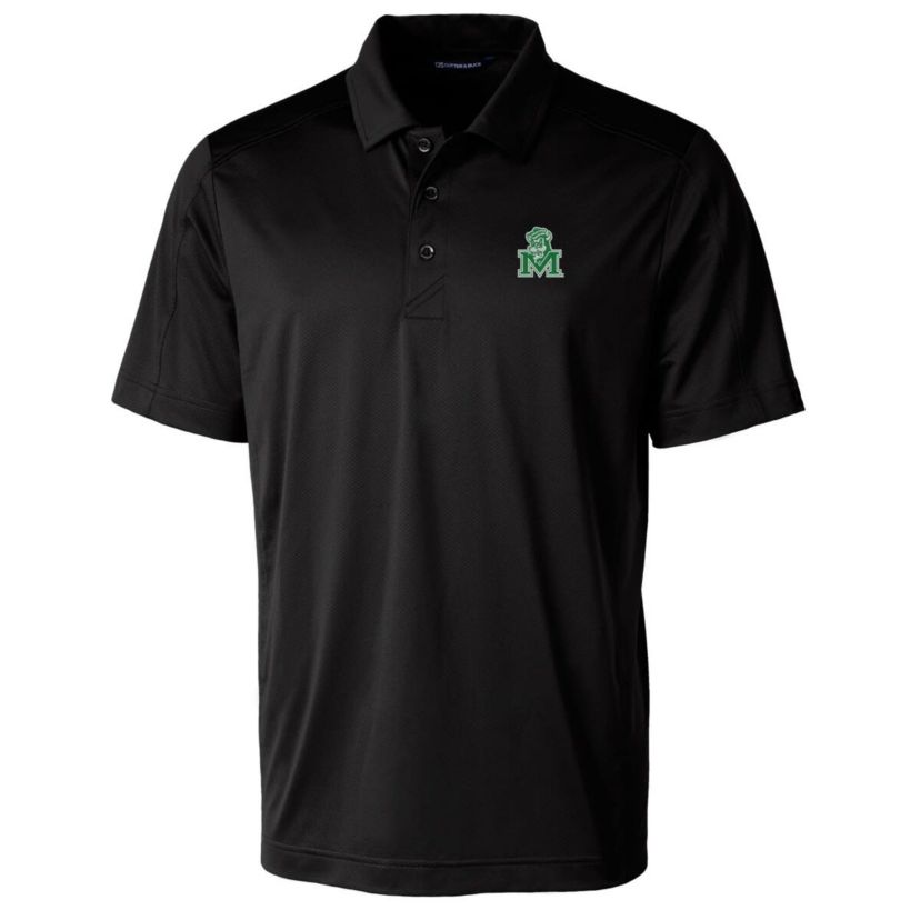 NCAA Marshall Thundering Herd Primary Team Logo Prospect Textured Stretch Polo