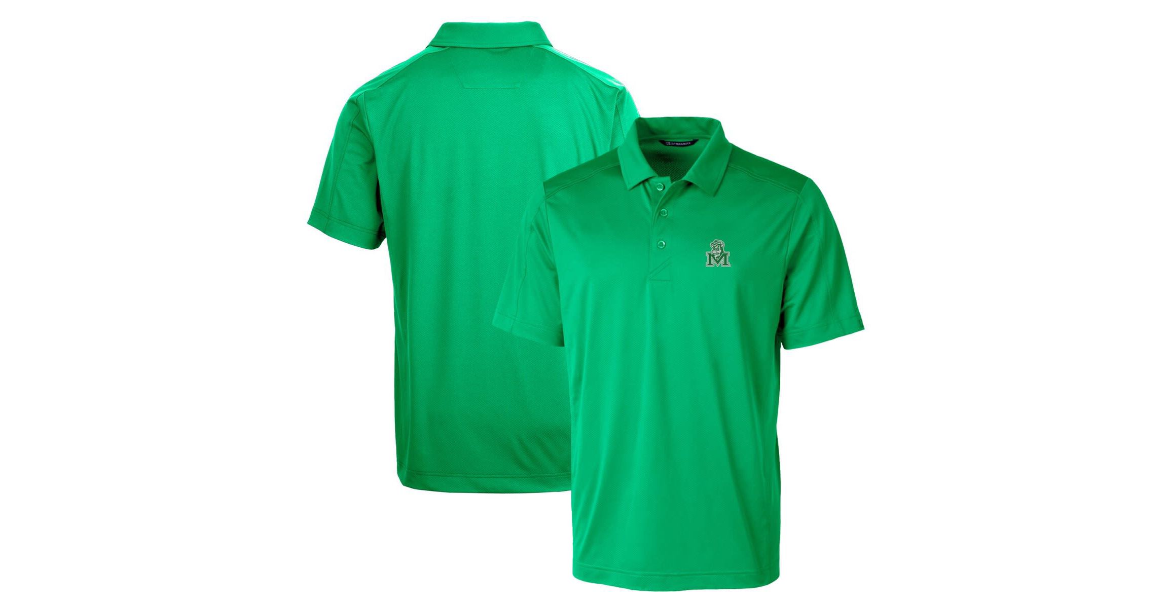 NCAA Kelly Marshall Thundering Herd Primary Team Logo Prospect Textured Stretch Polo