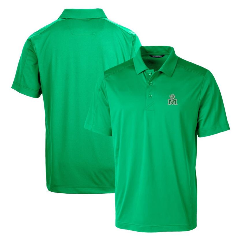 NCAA Kelly Marshall Thundering Herd Primary Team Logo Prospect Textured Stretch Polo