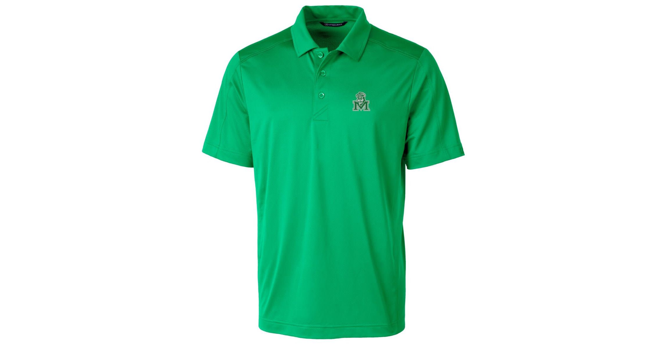 NCAA Kelly Marshall Thundering Herd Primary Team Logo Prospect Textured Stretch Polo