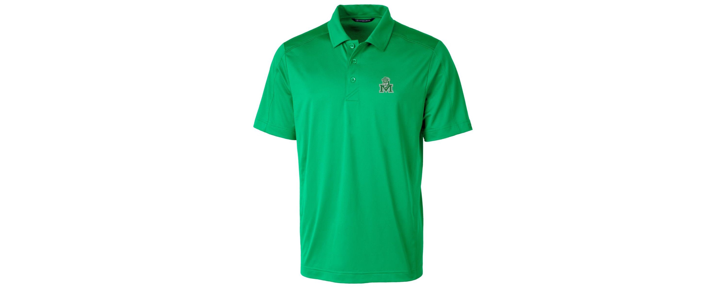 NCAA Kelly Marshall Thundering Herd Primary Team Logo Prospect Textured Stretch Polo