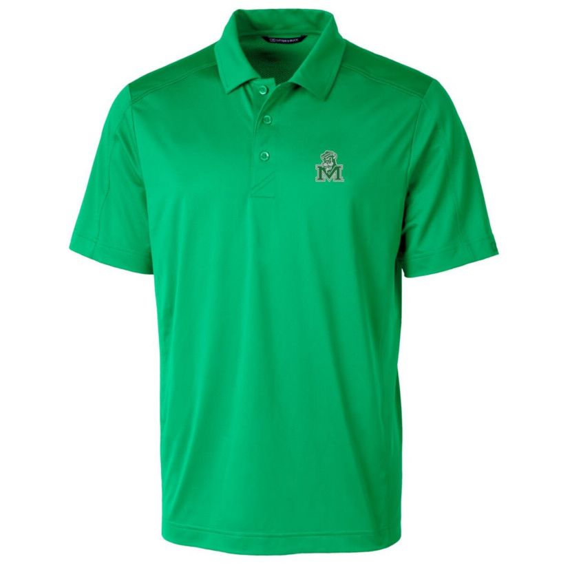 NCAA Kelly Marshall Thundering Herd Primary Team Logo Prospect Textured Stretch Polo