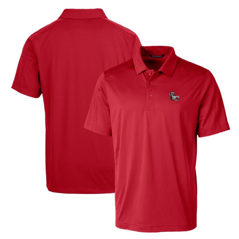 NCAA NC State Wolfpack Primary Team Logo Prospect Textured Stretch Polo