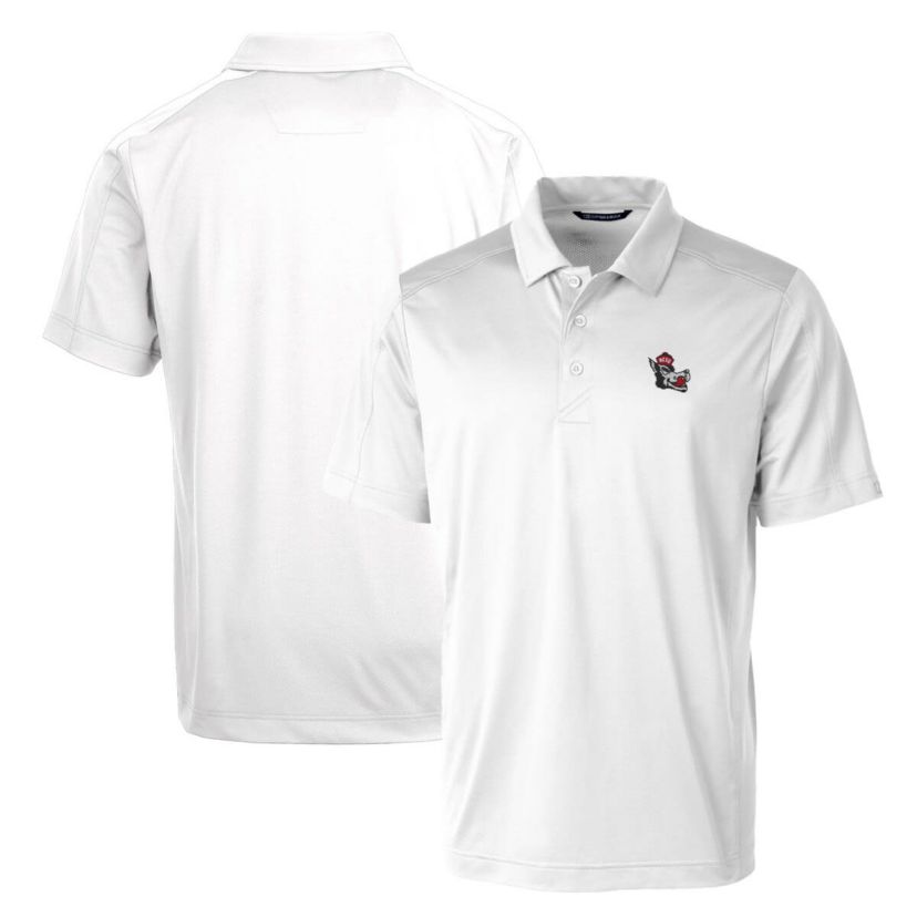 NCAA NC State Wolfpack Primary Team Logo Prospect Textured Stretch Polo