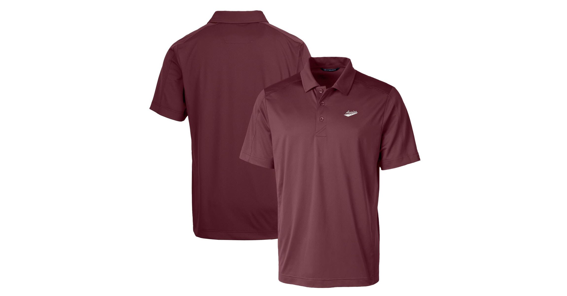 NCAA New Mexico State Aggies Primary Team Logo Prospect Textured Stretch Polo