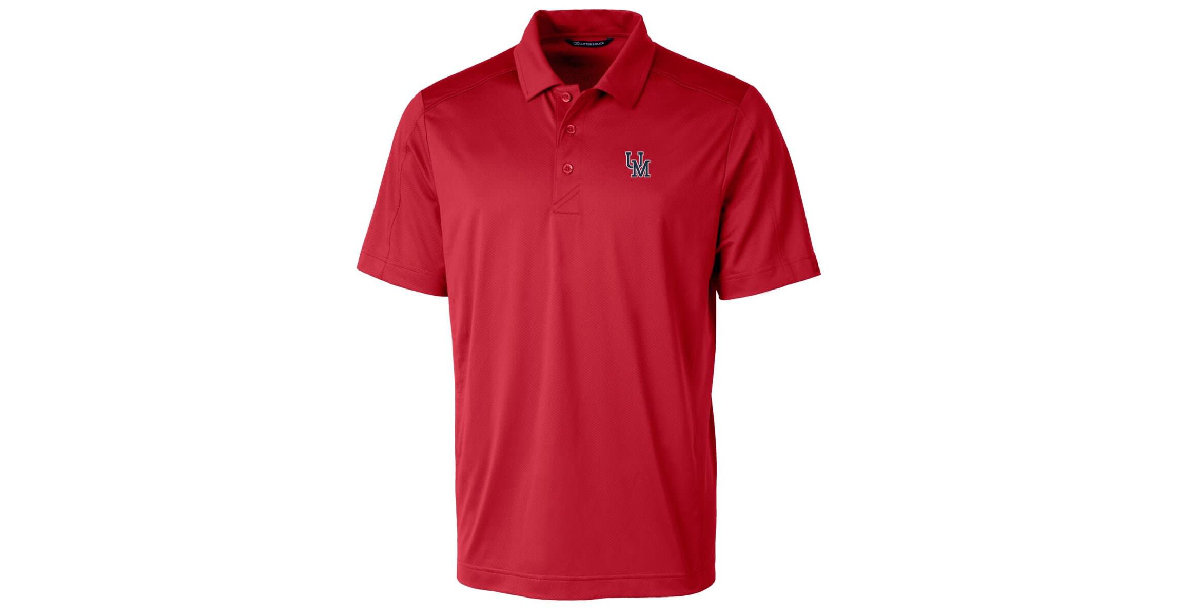 NCAA Ole Miss Rebels Primary Team Logo Prospect Textured Stretch Polo