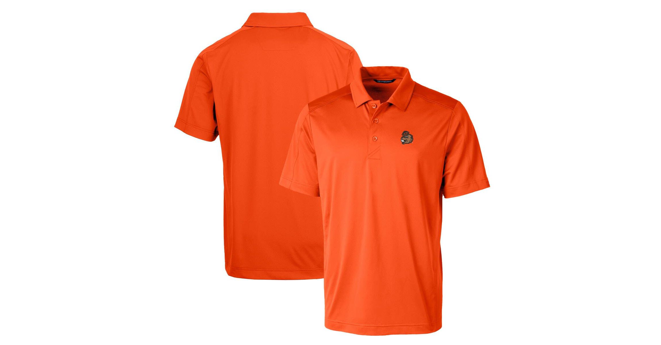 NCAA Oregon State Beavers Primary Team Logo Prospect Textured Stretch Polo
