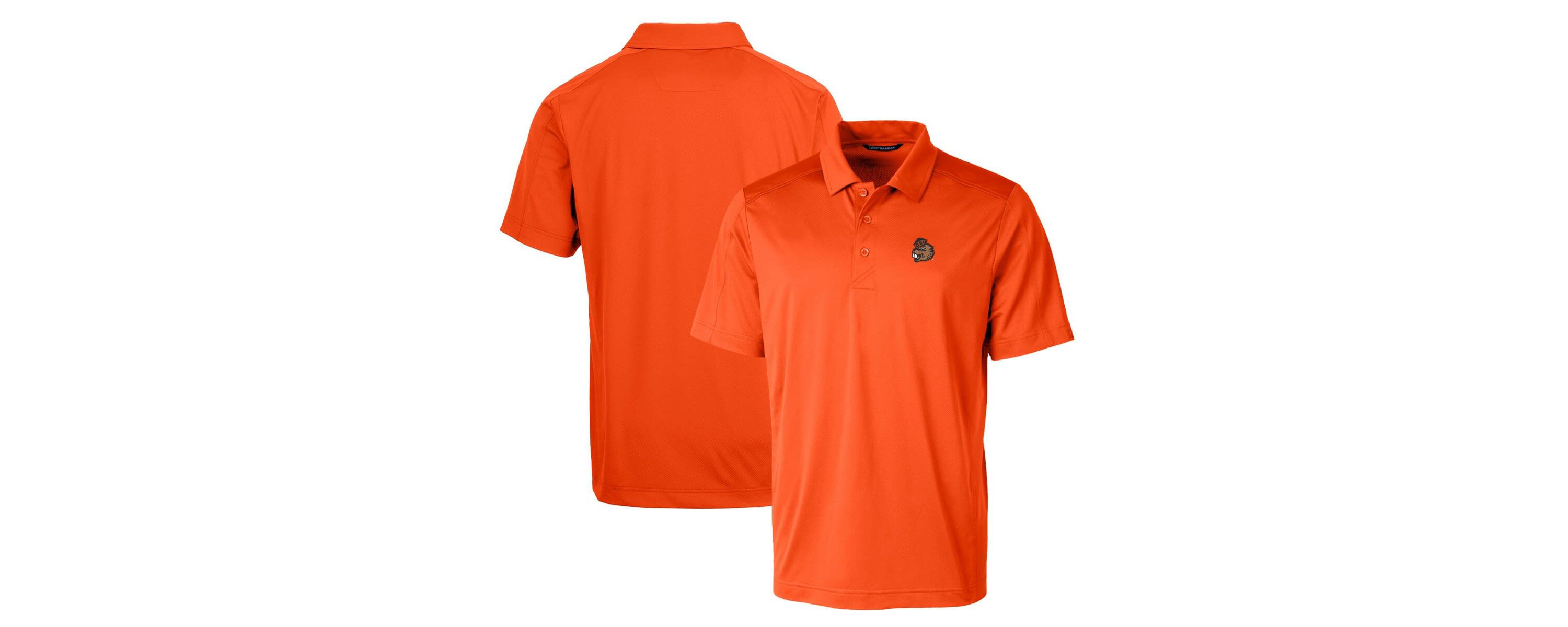 NCAA Oregon State Beavers Primary Team Logo Prospect Textured Stretch Polo