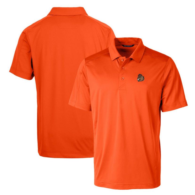 NCAA Oregon State Beavers Primary Team Logo Prospect Textured Stretch Polo