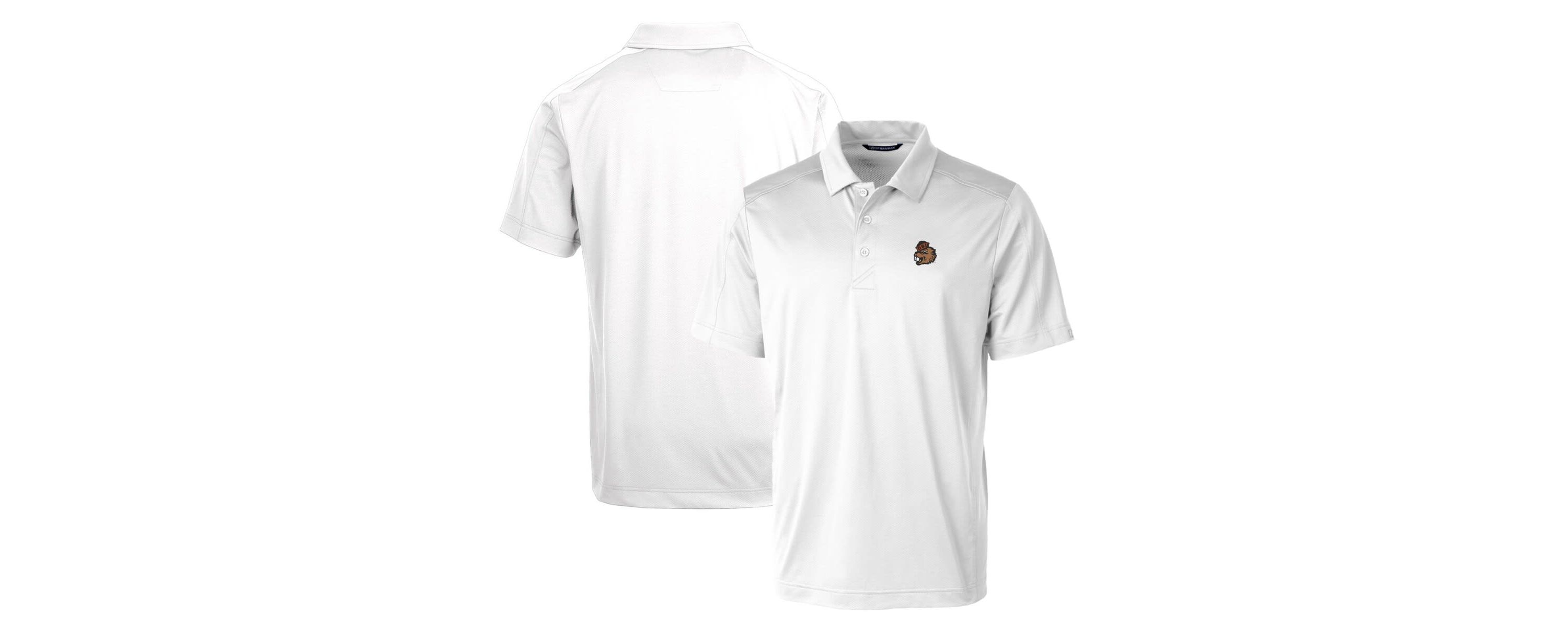 NCAA Oregon State Beavers Primary Team Logo Prospect Textured Stretch Polo