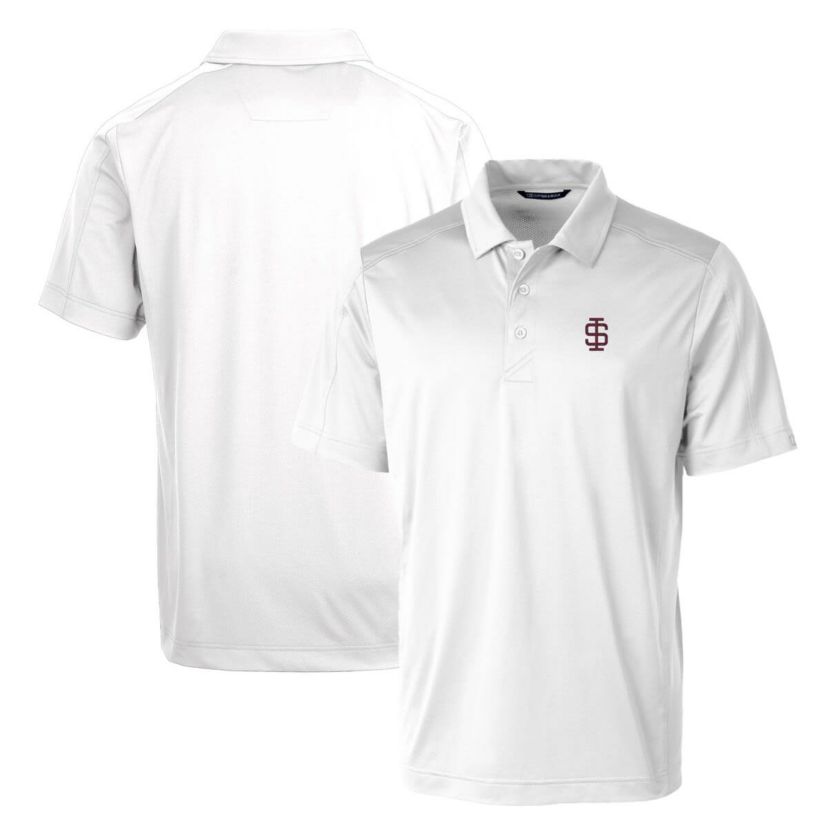 NCAA Southern Illinois Salukis Primary Team Logo Prospect Textured Stretch Polo