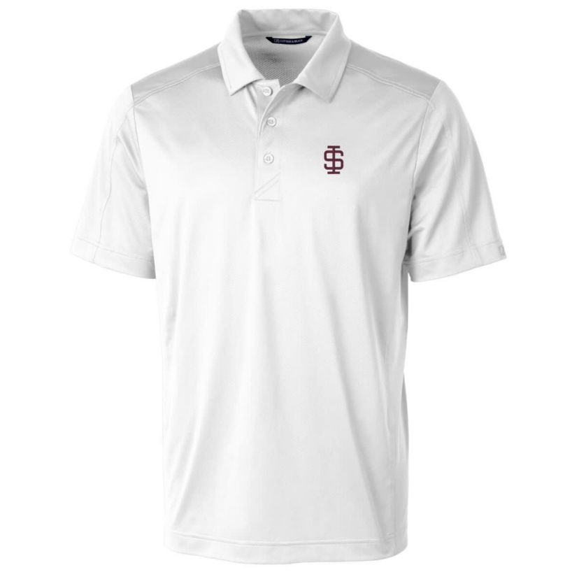 NCAA Southern Illinois Salukis Primary Team Logo Prospect Textured Stretch Polo