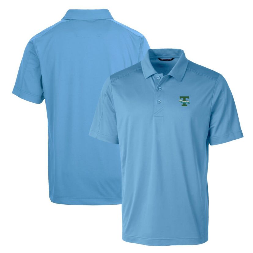 Tulane Green Wave NCAA Light Tulane Wave Primary Team Logo Prospect Textured Stretch Polo