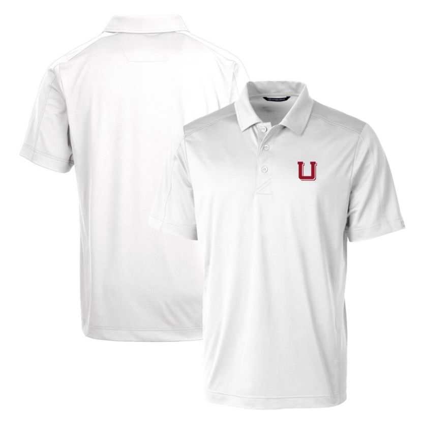 NCAA Utah Utes Primary Team Logo Prospect Textured Stretch Polo