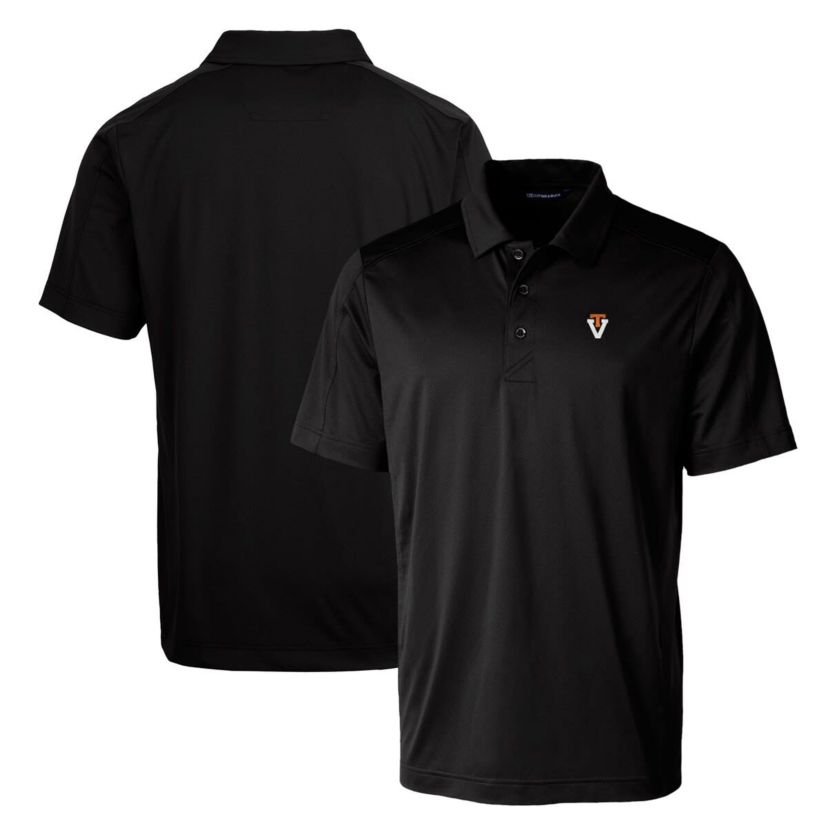 NCAA Virginia Tech Hokies Primary Team Logo Prospect Textured Stretch Polo
