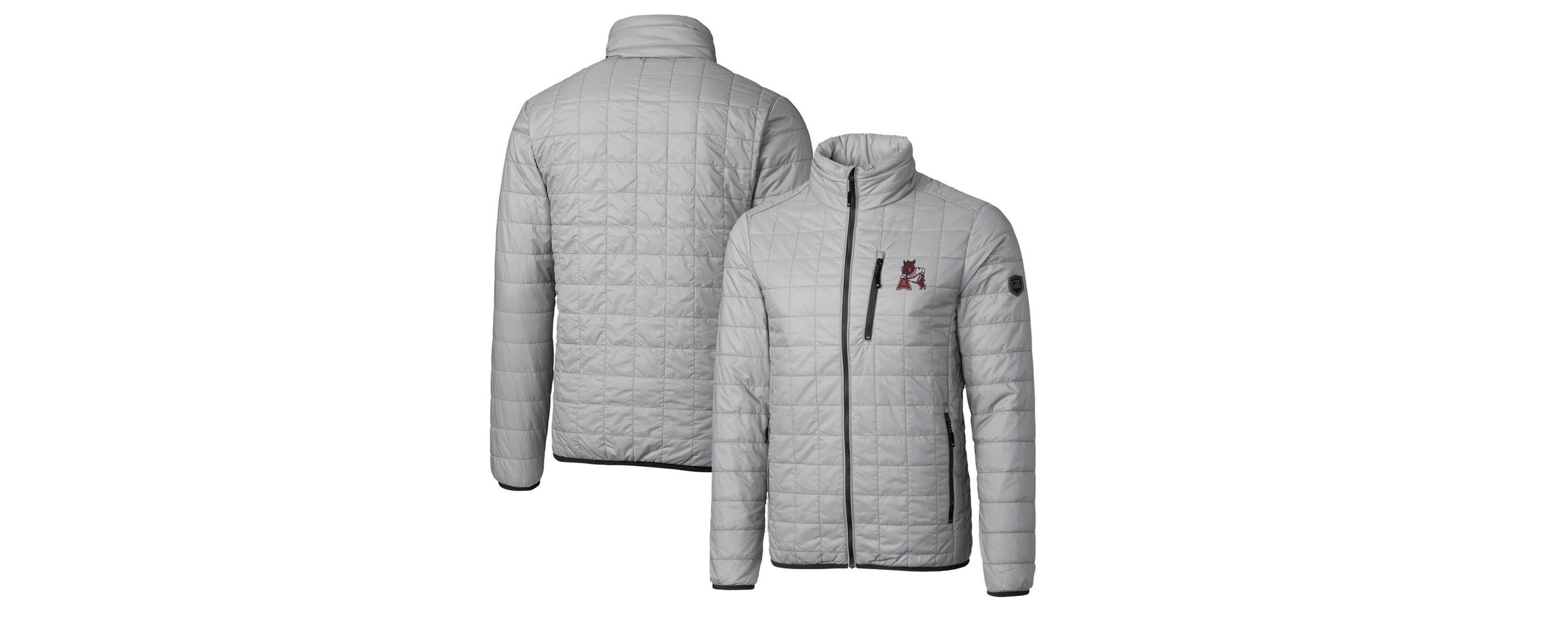NCAA Arkansas Razorbacks Primary Team Logo Rainier PrimaLoft Eco Insulated Full-Zip Puffer Jacket
