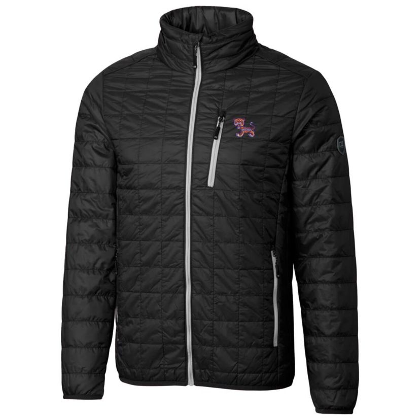 NCAA Clemson Tigers Primary Team Logo Rainier PrimaLoft Eco Insulated Full-Zip Puffer Jacket