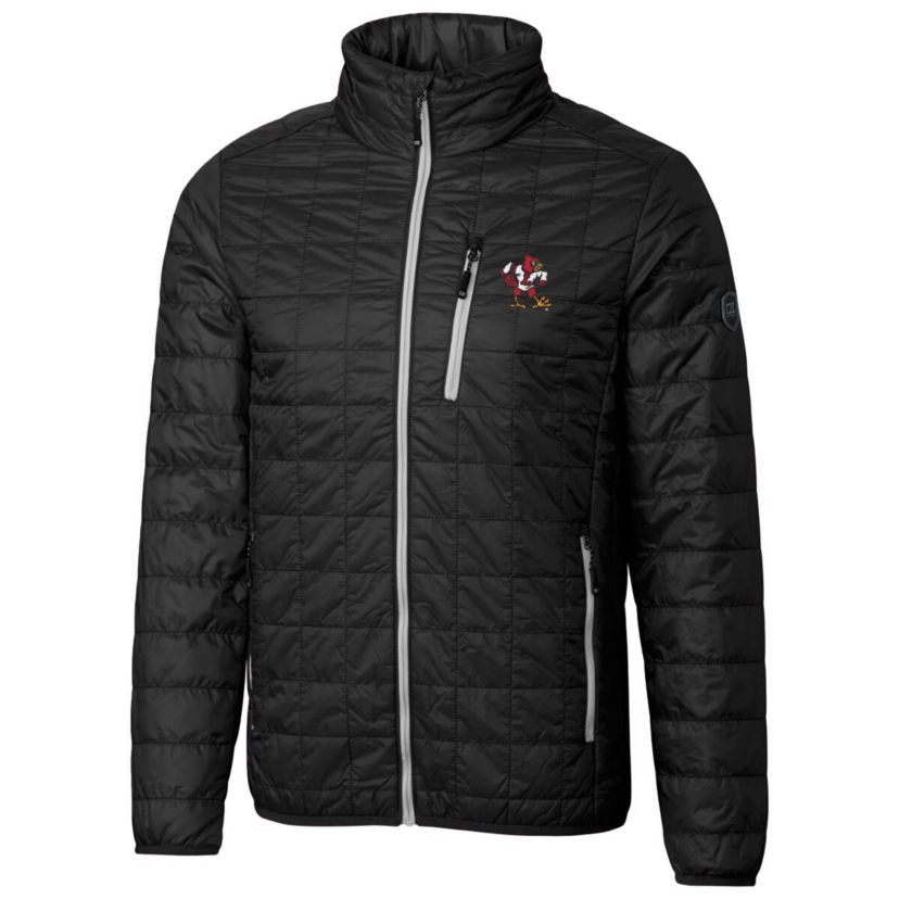 NCAA Louisville Cardinals Primary Team Logo Rainier PrimaLoft Eco Insulated Full-Zip Puffer Jacket