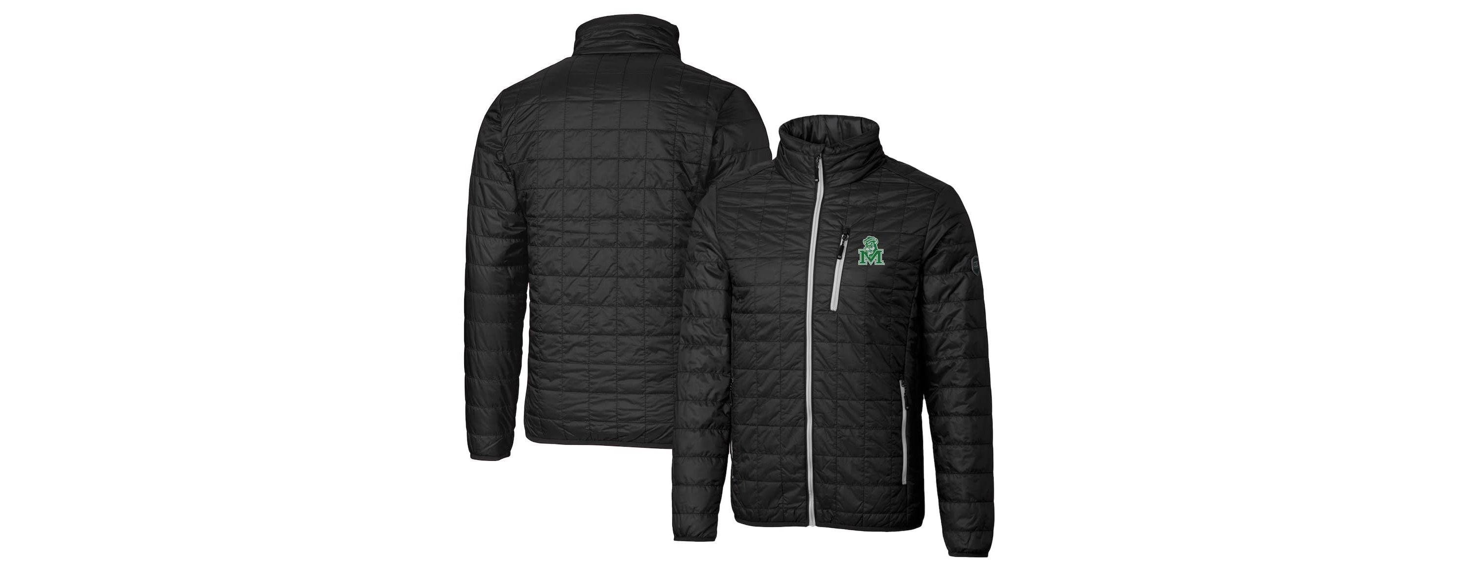 NCAA Marshall Thundering Herd Primary Team Logo Rainier PrimaLoft Eco Insulated Full-Zip Puffer Jacket