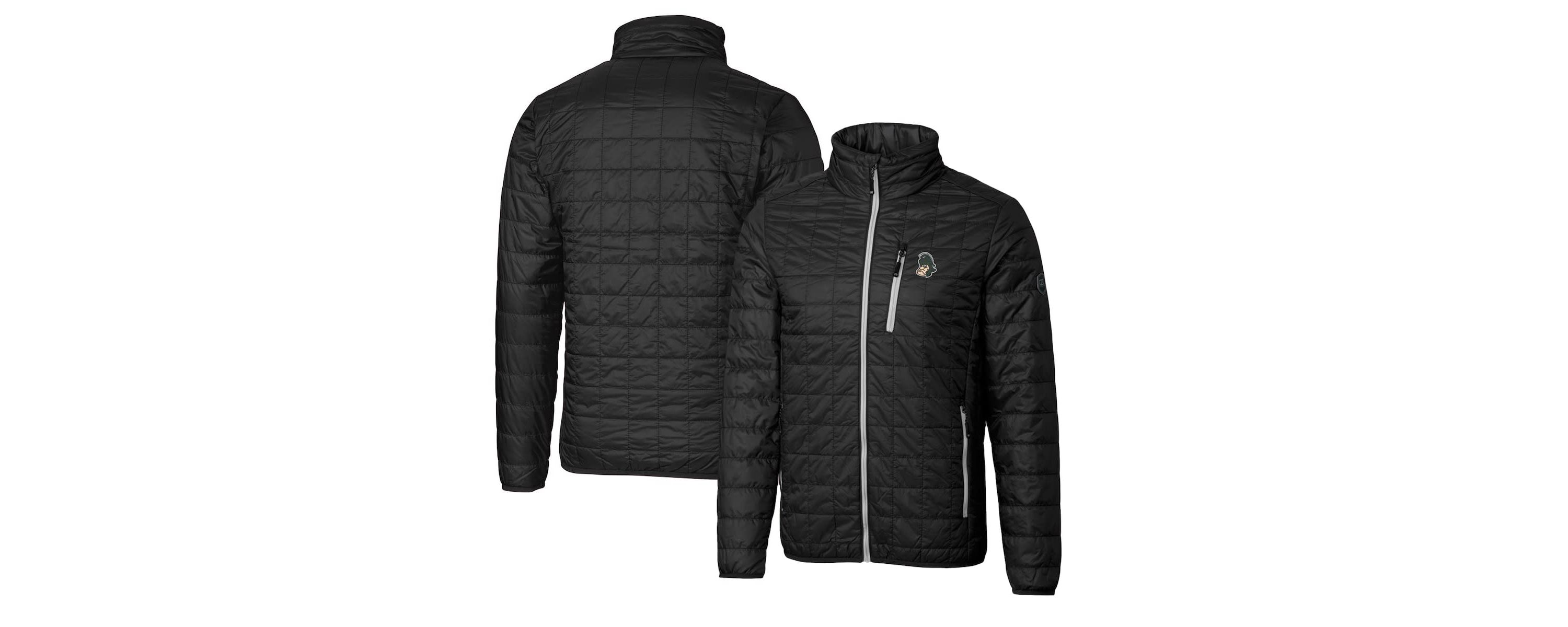NCAA Michigan State Spartans Primary Team Logo Rainier PrimaLoft Eco Insulated Full-Zip Puffer Jacket