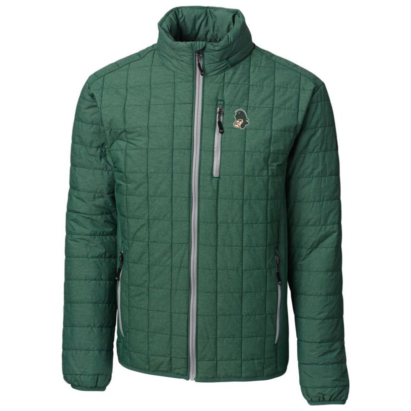 NCAA Heather Michigan State Spartans Primary Team Logo Rainier PrimaLoft Eco Insulated Full-Zip Puffer Jacket