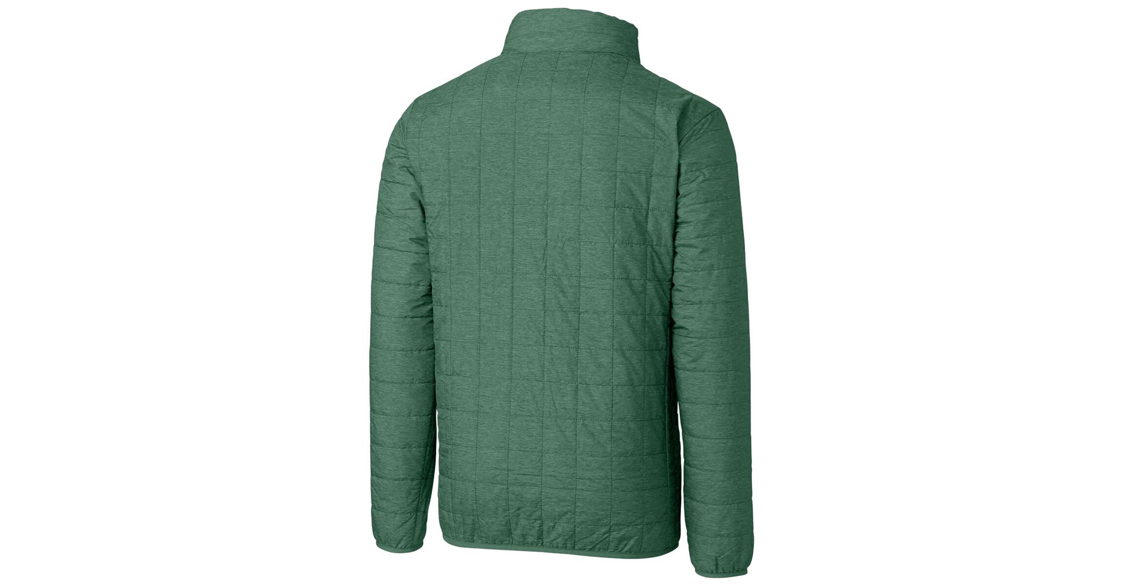 NCAA Heather Michigan State Spartans Primary Team Logo Rainier PrimaLoft Eco Insulated Full-Zip Puffer Jacket