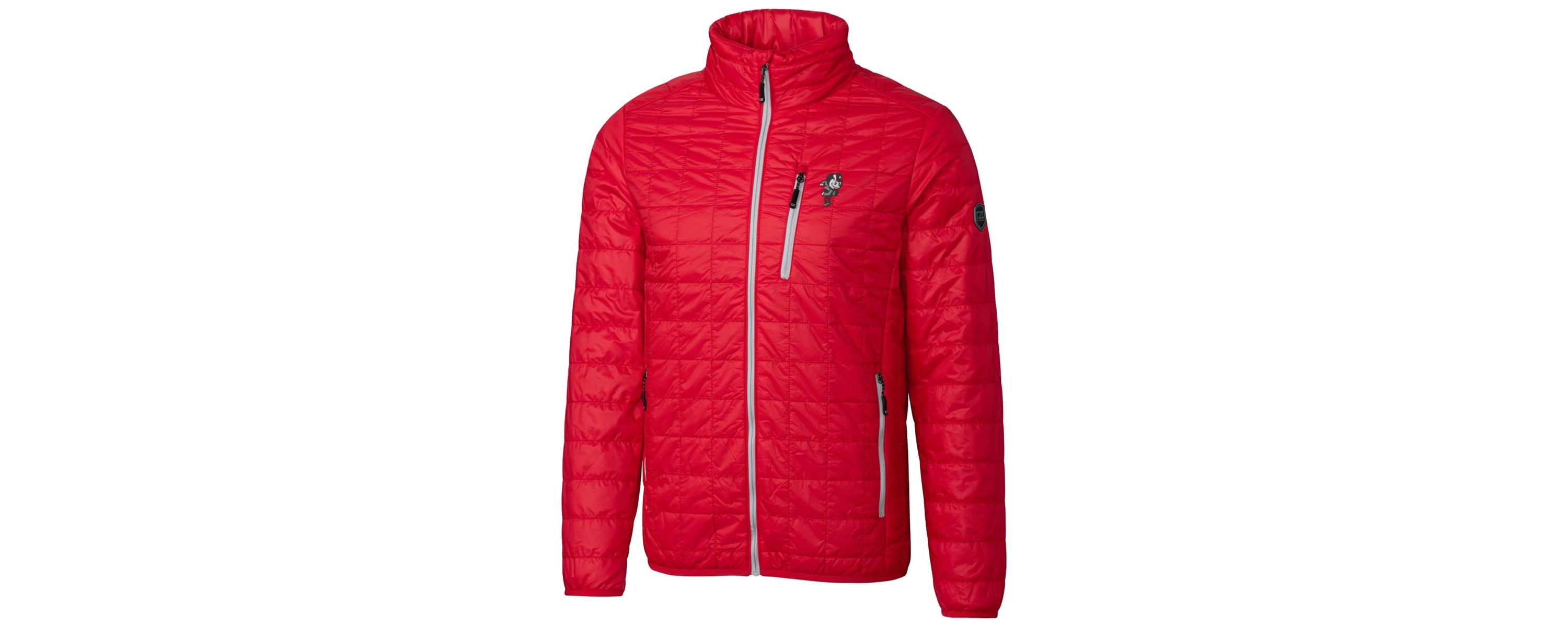 NCAA Ohio State Buckeyes Primary Team Logo Rainier PrimaLoft Eco Insulated Full-Zip Puffer Jacket