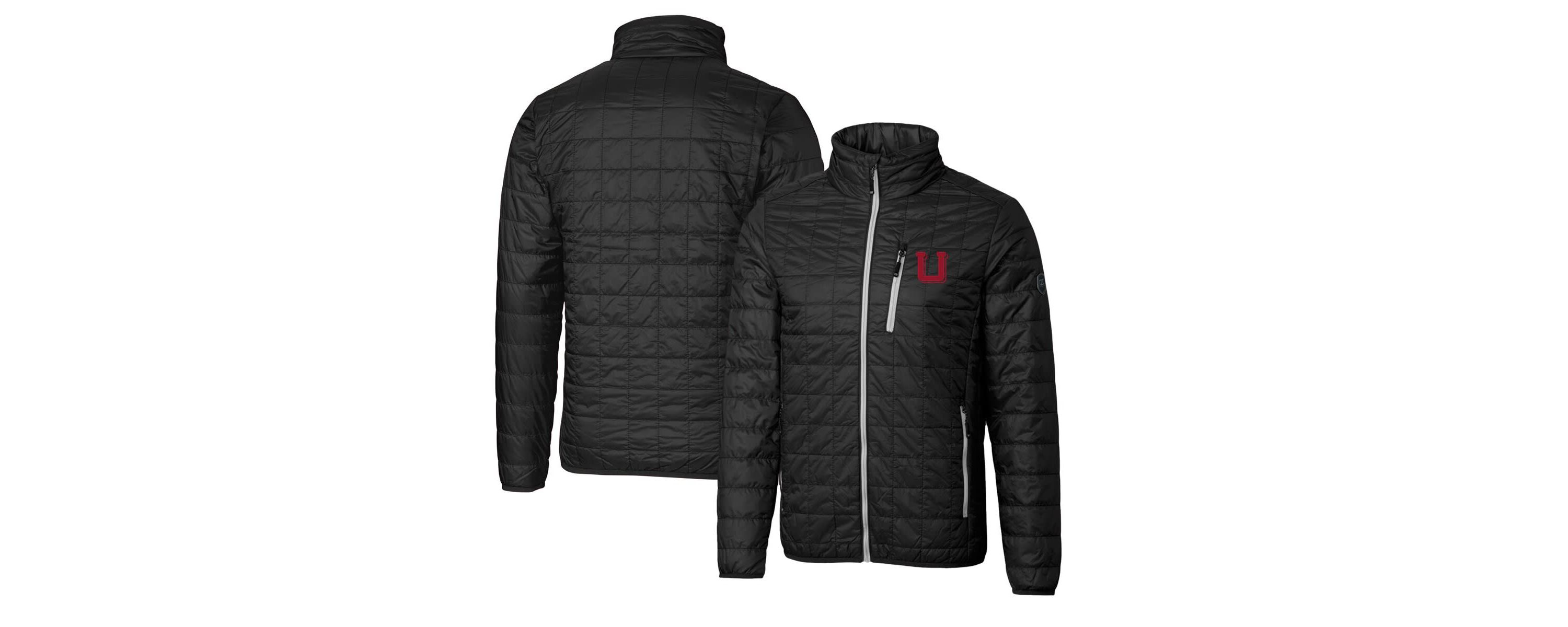 NCAA Utah Utes Primary Team Logo Rainier PrimaLoft Eco Insulated Full-Zip Puffer Jacket