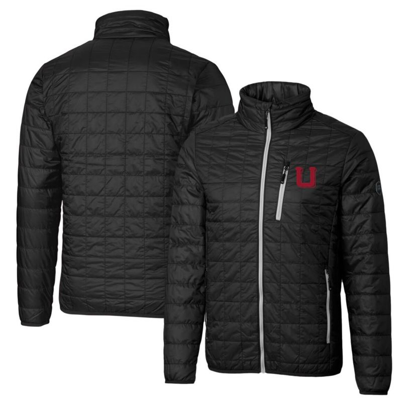 NCAA Utah Utes Primary Team Logo Rainier PrimaLoft Eco Insulated Full-Zip Puffer Jacket